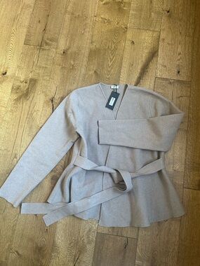 Aritzia Babaton Wrap Cardigan in Taupe